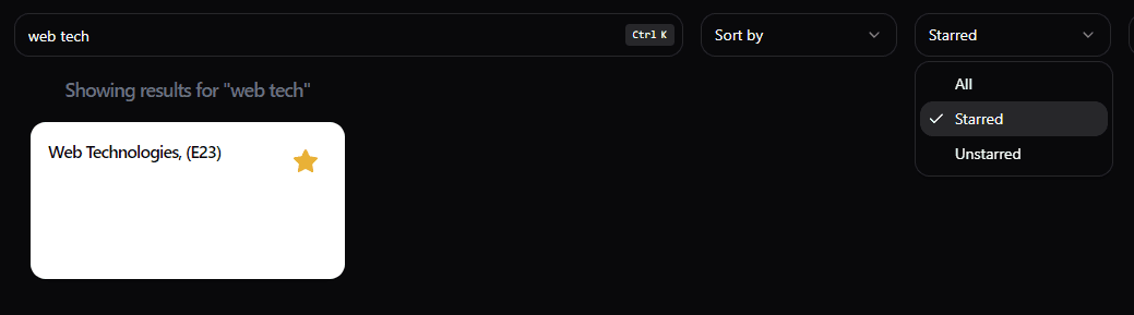 Search & Filters